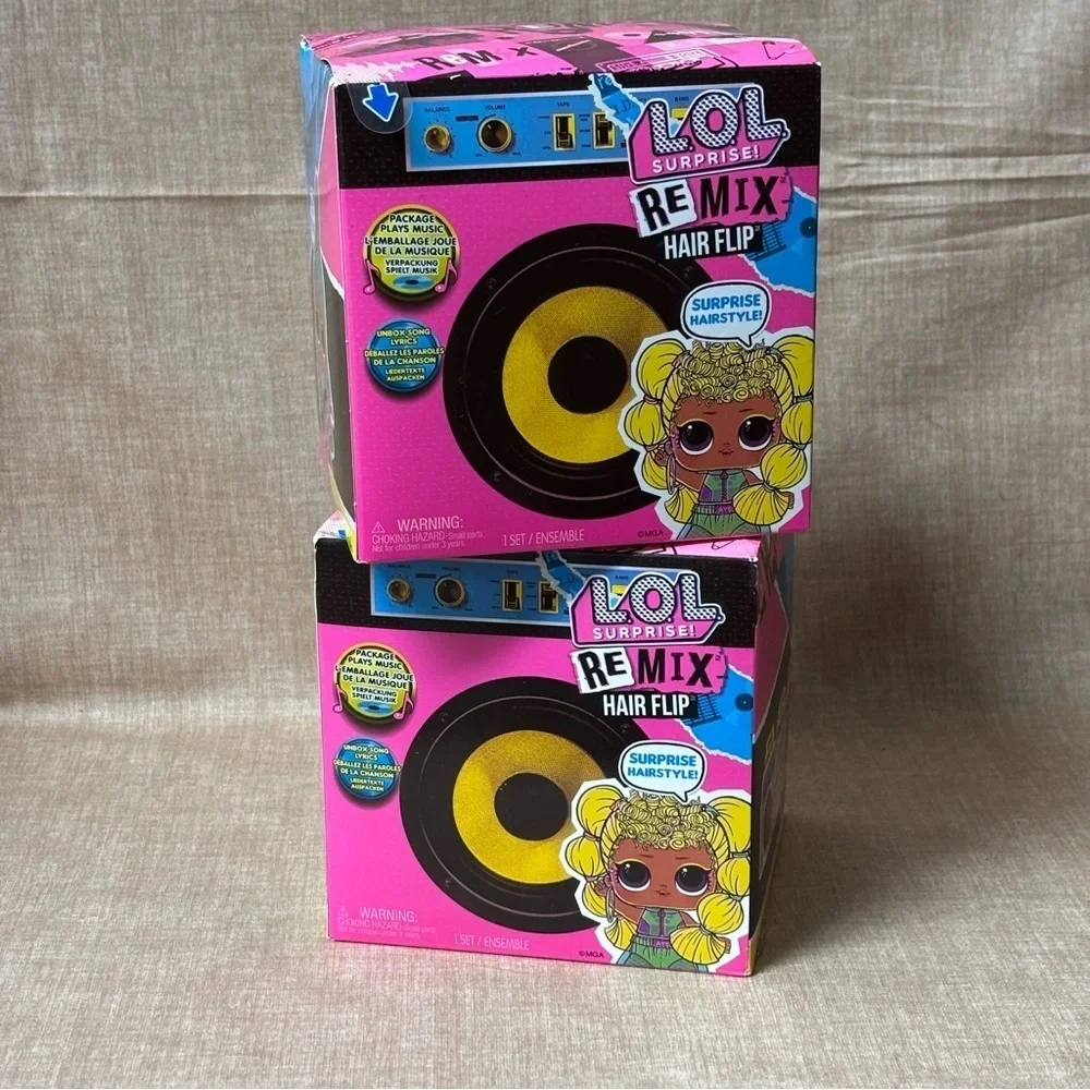 LOL Surprise! Remix Hair Flip Doll With 15 Surprises Brand New Sealed lot of 2